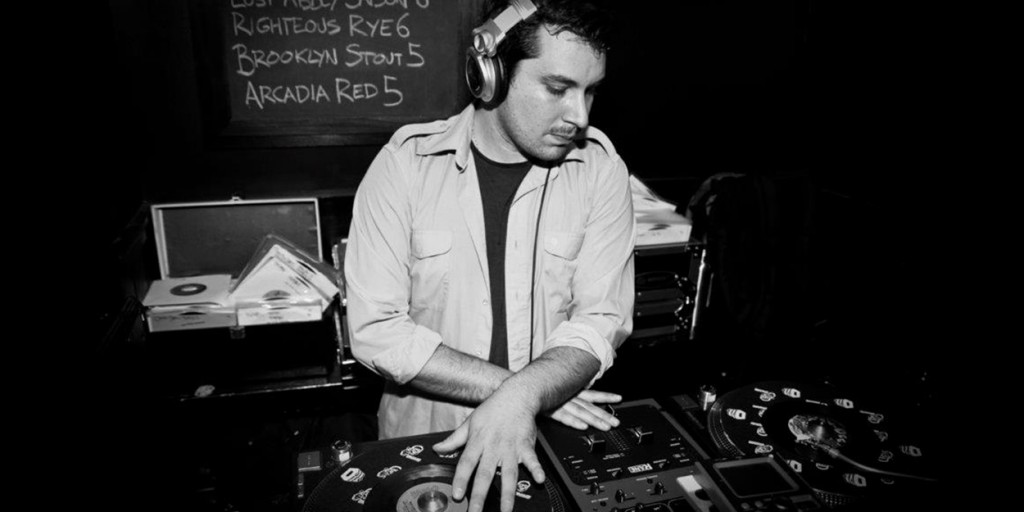 Case Bloom spinning 45s at the Trestle Inn