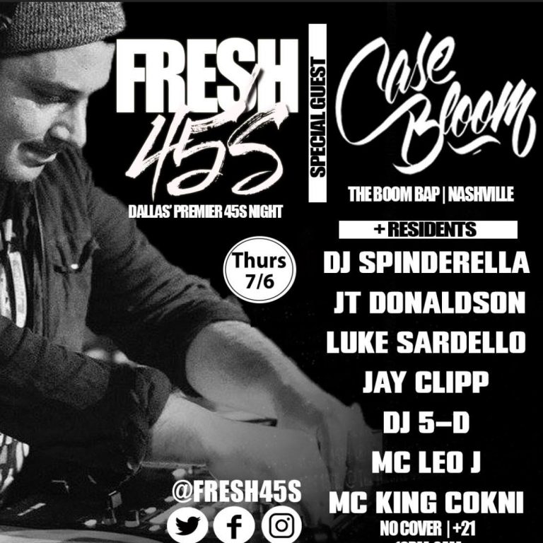 Fresh 45s : Case Bloom (Nashville X The Boom Bap)