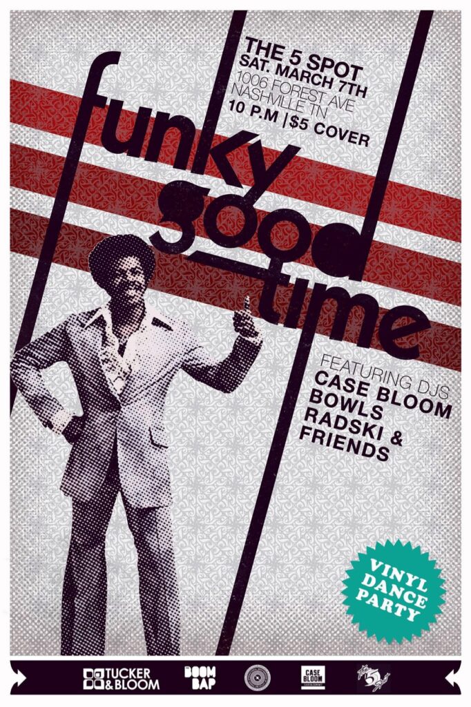 Funky Good Time at The 5 Spot, Nashville — Saturday March 7th flyer.