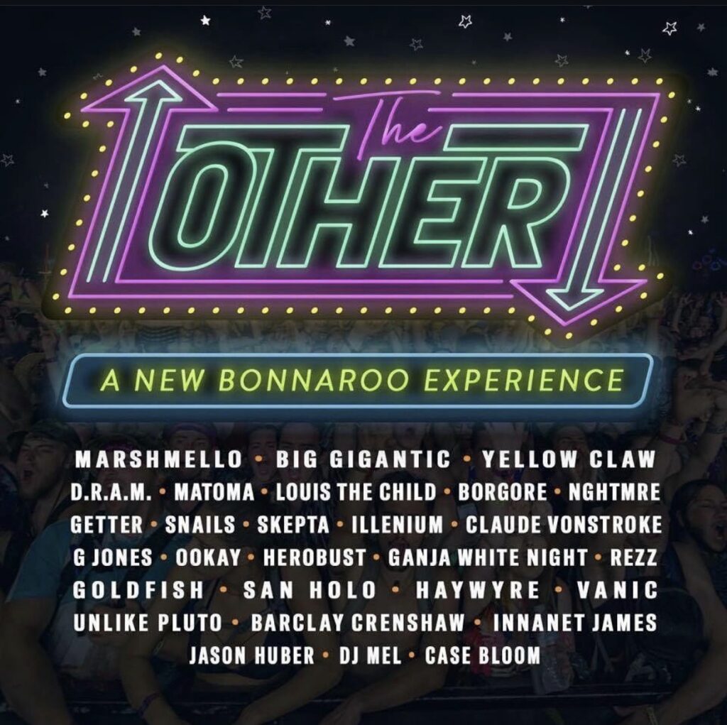 The Other — A New Bonnaroo Experience lineup flyer, including Case Bloom.