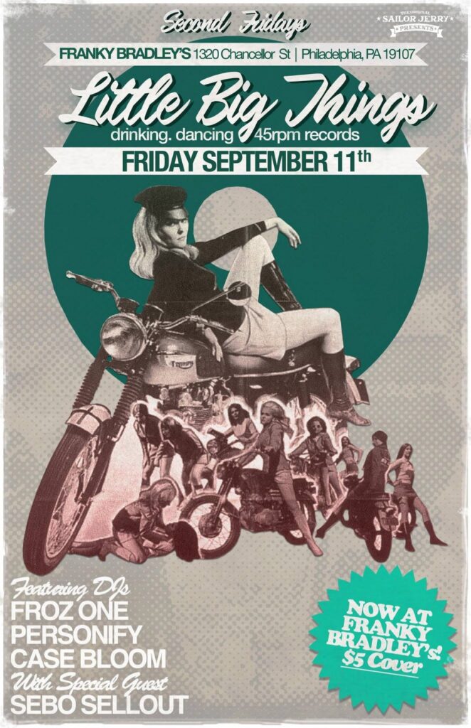 Little Big Things at Franky Bradley's, Philadelphia — Friday September 11th flyer.