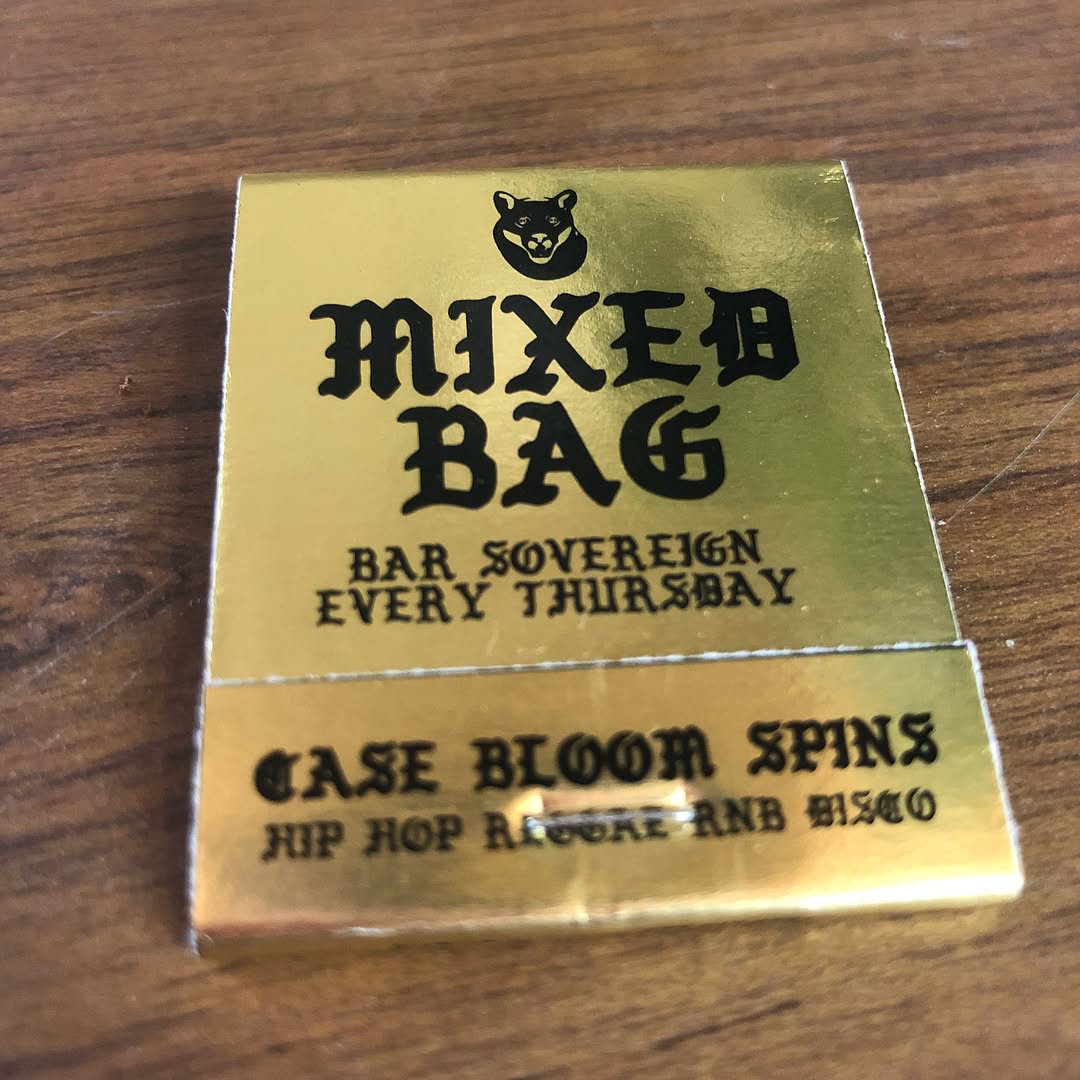 Mixed Bag matchbook — Bar Sovereign 02