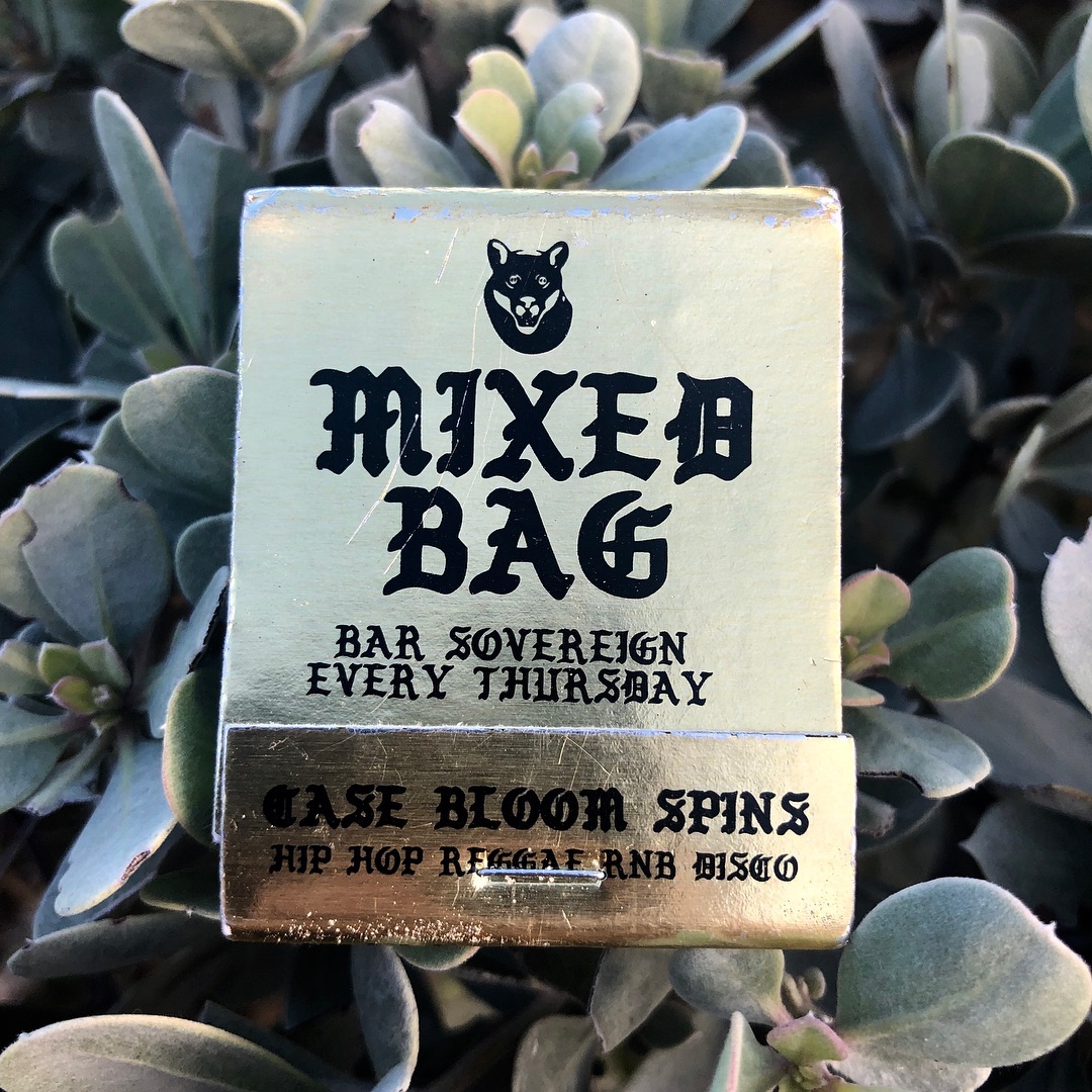 Mixed Bag matchbook designed by Case Bloom for Bar Sovereign, Nashville