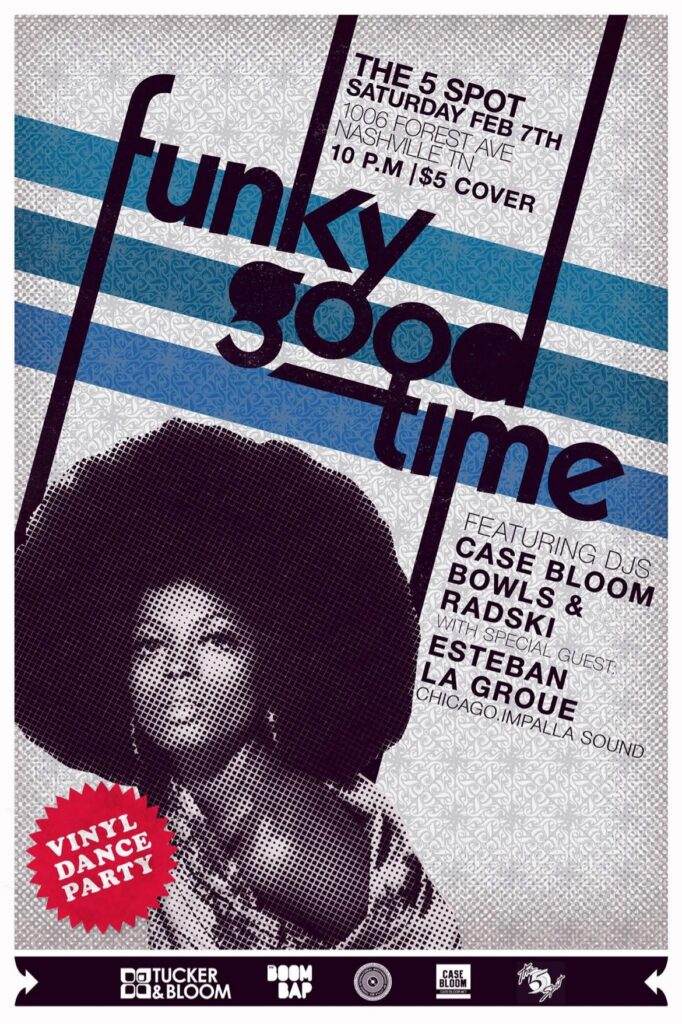 Funky Good Time at The 5 Spot, Nashville — Saturday February 7th flyer.
